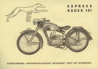 Express Radex 101 Prospekt 1950er Jahre