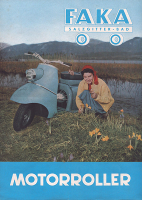 Faka Motorroller Prospekt 1950er Jahre