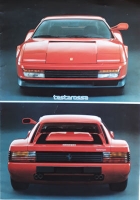 Ferrari Testarossa brochure 1984/85