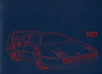 Ferrari F 40 brochure 9.1987