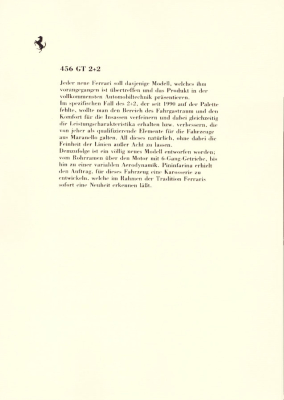 Preview: Ferrari 456 GT 2+2 Pressemappe ca. 1993