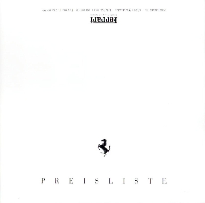 Ferrari Preisliste 4.1995