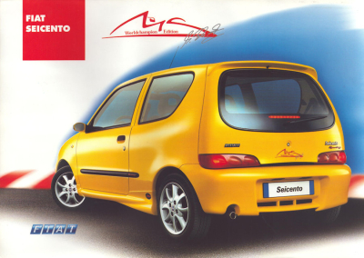 Fiat Seicento Worldchampion Edition Prospekt 2.2001