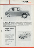 Fiat 1100 brochure 1953