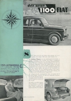 Fiat 1100 brochure ca. 1953