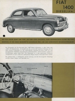 Fiat 1400 Diesel 1,9 Ltr. brochure 2.1954