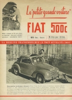 Fiat 500 C brochure 1950s