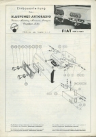 Fiat 1400 B / 1900 B Blaupunkt Autoradio 1957