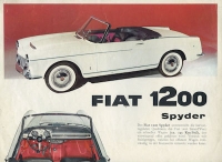 Fiat 1200 Spyder Prospekt ca. 1958