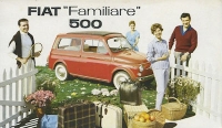 Fiat 500 Familiare Prospekt ca. 1960