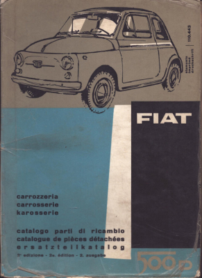 Fiat 500 D Ersatzteilliste 2.1963