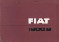 Fiat 1800 B brochure ca. 1964