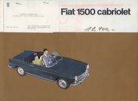 Fiat 1500 Cabriolet brochure ca. 1966