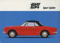 Fiat 124 Sport Spider brochure ca. 1967