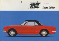 Fiat 124 Sport Spider Prospekt ca. 1967