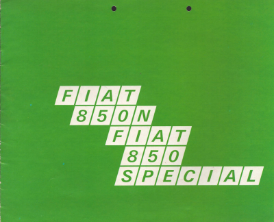 Fiat 850 N / Special Prospekt ca. 1971