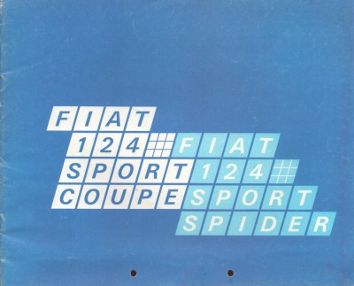Fiat 124 Sport Coupé / Spider Prospekt 10.1970