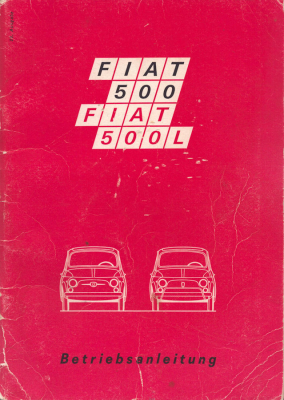 Fiat 500 / 500 L Bedienungsanleitung 12.1971