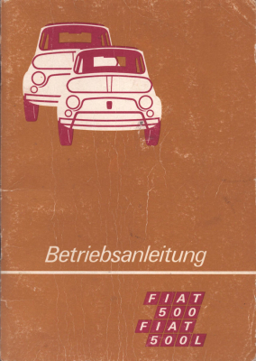 Fiat 500 / 500 L Bedienungsanleitung 5.1972