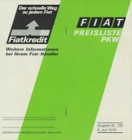 Fiat pricelist 7.1976