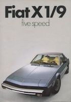 Fiat X1/9 Prospekt 8.1980