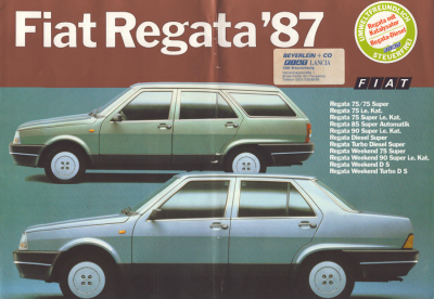 Fiat Regata Prospekt 3.1987