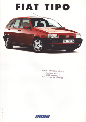 Fiat Tipo Prospekt 1.1992
