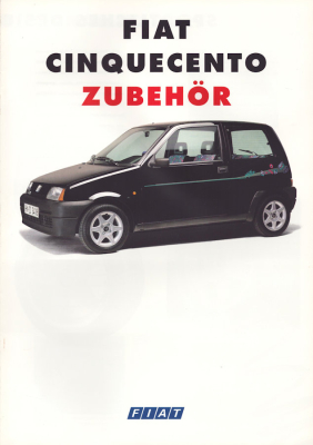 Fiat Cinquecento Zubehör Prospekt 6.1995