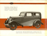 Ford Köln 4/21 PS Prospekt 3.1934
