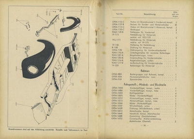 Preview: Ford Taunus Ersatzteilliste 1939