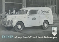 Ford Taunus Lieferwagen Prospekt ca. 1950