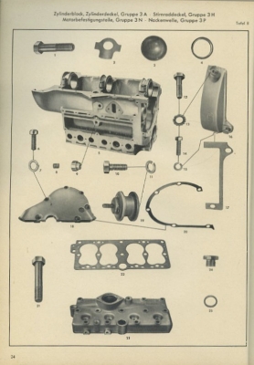 Preview: Ford 12 M Ersatzteilliste 6.1952