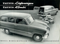 Ford Taunus Lieferwagen / Kombi Prospekt ca. 1953