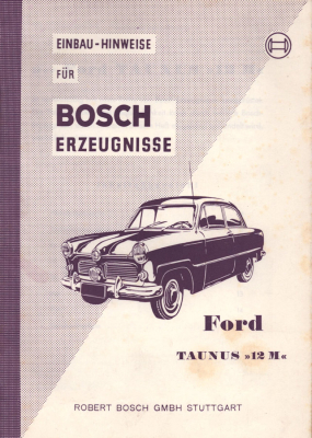 Ford Taunus 12 M Bosch Erzeugnisse 2.1953