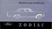 Ford Zodiac Bedienungsanleitung 6.1963