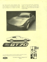 Ford GT 70 brochure 1970