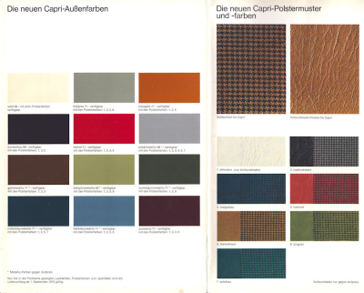 Preview: Ford Capri Farben 9.1970