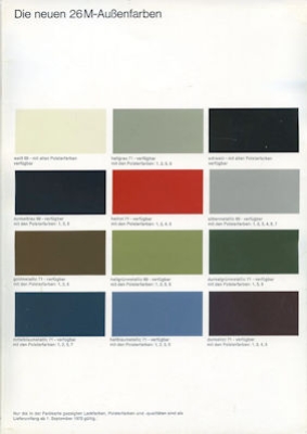 Preview: Ford 26 M Farben 9.1970