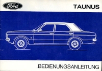 Ford Taunus owner`s manual 10.1971