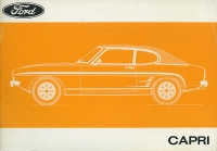 Ford Capri I Bedienungsanleitung 7.1972