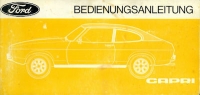 Ford Capri II owner`s manual 6.1977