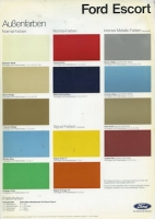 Ford Escort Colors 8.1978