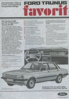 Ford Taunus Favorit Prospekt 1982
