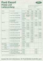 Ford Escort pricelist 2.1984