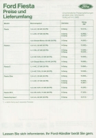 Ford Fiesta pricelist 1.1985