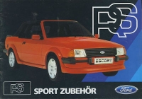 Ford RS Sport Accessories brochure ca. 1986