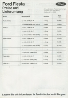 Ford Fiesta Pricelist 1.1986