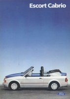 Ford Escort Cabrio brochure 2.1986