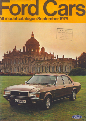 Ford Cars All model catalogue September 1976
