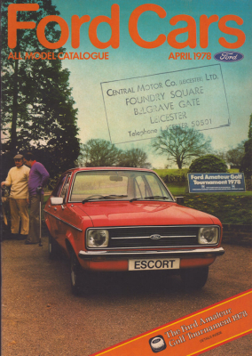 Ford Cars All model catalogue April 1978